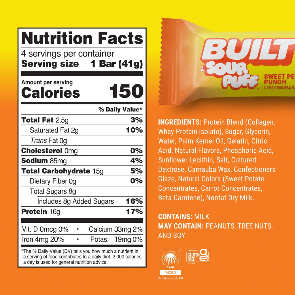 Sweet Peach Punch Sour Puff 4ct